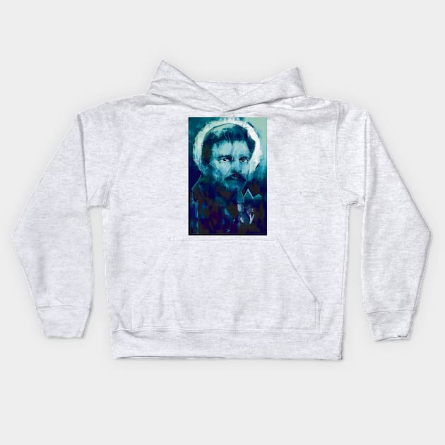 Andrei Tarkovsky Close-up Kids Hoodie by Exile Kings 